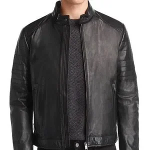 Hugo Boss Gilimi men’s leather jacket
